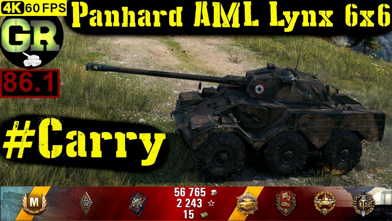 86_World of Tanks Panhard AML Lynx 6x6 WoT Replay - 10 Kills 4.6K DMG(Patch 1.4.0)