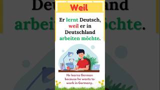 🇩🇪 German “weil” Sentences Explained | A1–A2 Easy Practice ✨