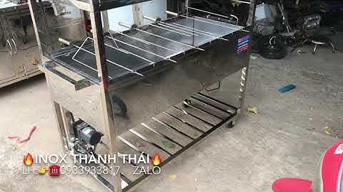 Lò Quay , Nướng Gà , Vịt, 2 Tầng 10 Xiên  , Có Mái Che, và Quạt Thổi Than ,