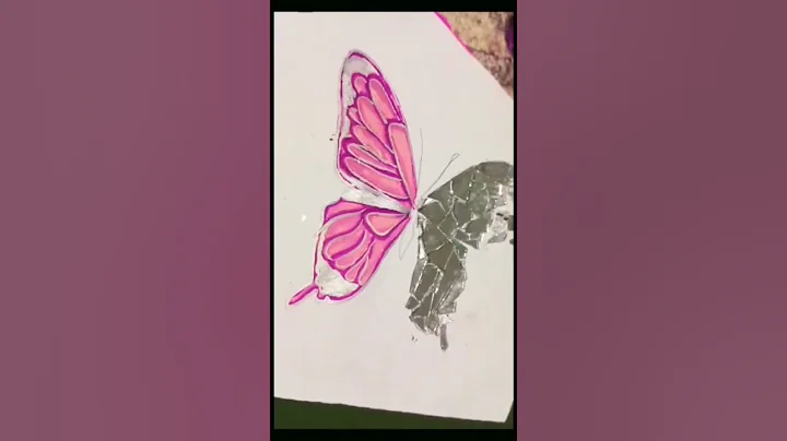 Broken mirror diy#art #youtubeshorts #viralvideo #workofart #diy #painting  #shorts #youtubeshorts .