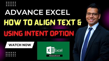 How To Align Text & Using Of Intent Option in Ms excel | PadhaiPedia