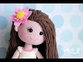 Crochet doll hair tutorial/Как прикрепить волосы вязаной кукле