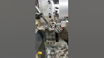 wave spring with good peformance and high efficiency on our CNC spring coiling machine