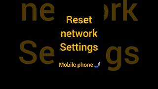 Samsung phone network setting reset || reset network setting || how to network setting reset