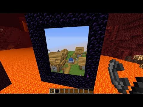 How To See Through Portals in Minecraft (Mod Download in Description)