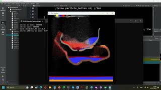 Particle simulation in C++/SFML (sand, oil, water, smoke, rock, wood)
