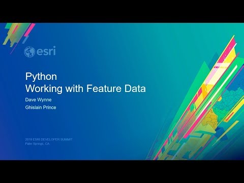 Python: Working with Feature Data using ArcPy