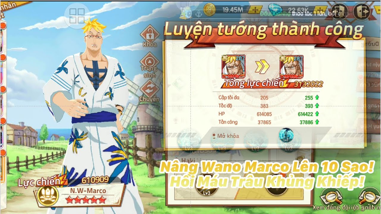 KBTT Việt #16: Khô Máu Nâng Wano Marco 10 Sao! Hồi Máu Siêu Trâu! - YouTube