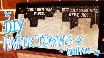 DIY Paper Towns Wall Art - HGTV Handmade