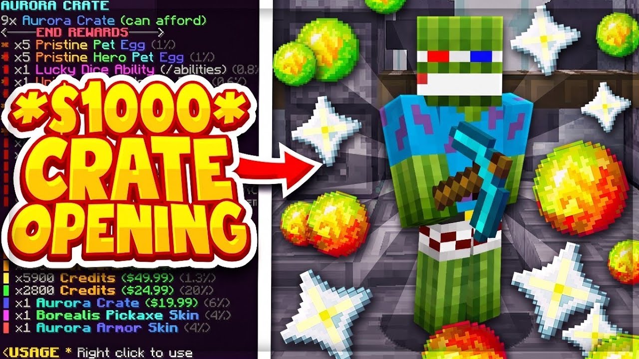 I SPENT $1000 on WEEKLY CRATES in Minecraft OP Prison
