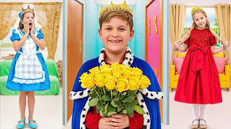 Rich vs Poor Princess - Battle for the Prince 👑💖 | Kids Comedy Video thumbnail