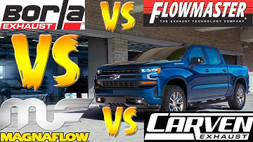2018 Chevy Silverado Muffler Sound Comparisons - Flowmaster VS Borla VS Magnaflow VS Carven