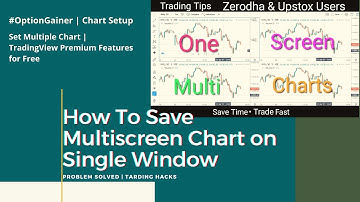 How to Save Multiple Charts on TradingView | Multiple Charts Window on Upstox & Zerodha #TRADINGTIPS