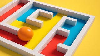 AMAZE! Paint Puzzle Madness 🌈 | Going Balls Through Crossy Road Mazes! - 02 screenshot 4