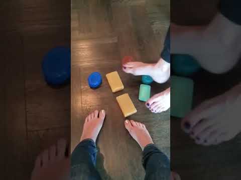 Soap Play Ground with bare Feet
