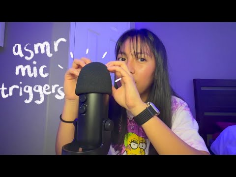 ASMR Mic Triggers [gripping, rubbing, personal attention, soft spoken]