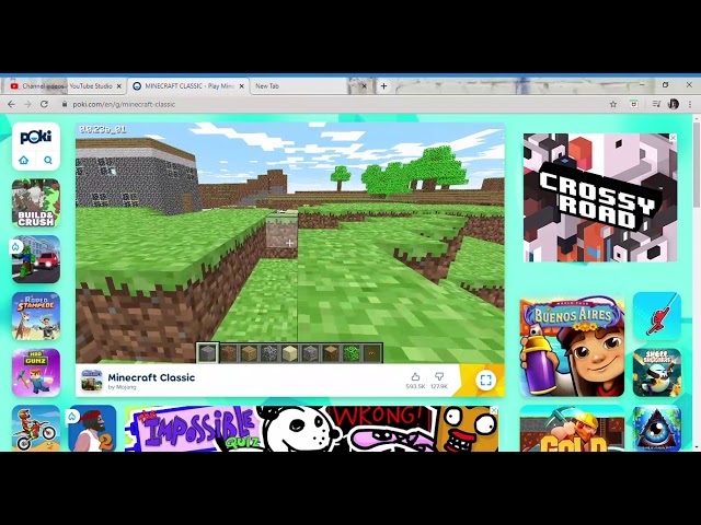Gioca a Minecraft Classic direttamente sul browser tramite Poki 