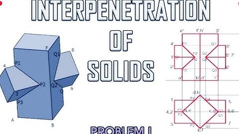 UNIT : IV - Lecture : 5 -  INTERPENETRATION OF SOLIDS : Square Prism Vs Square Prism
