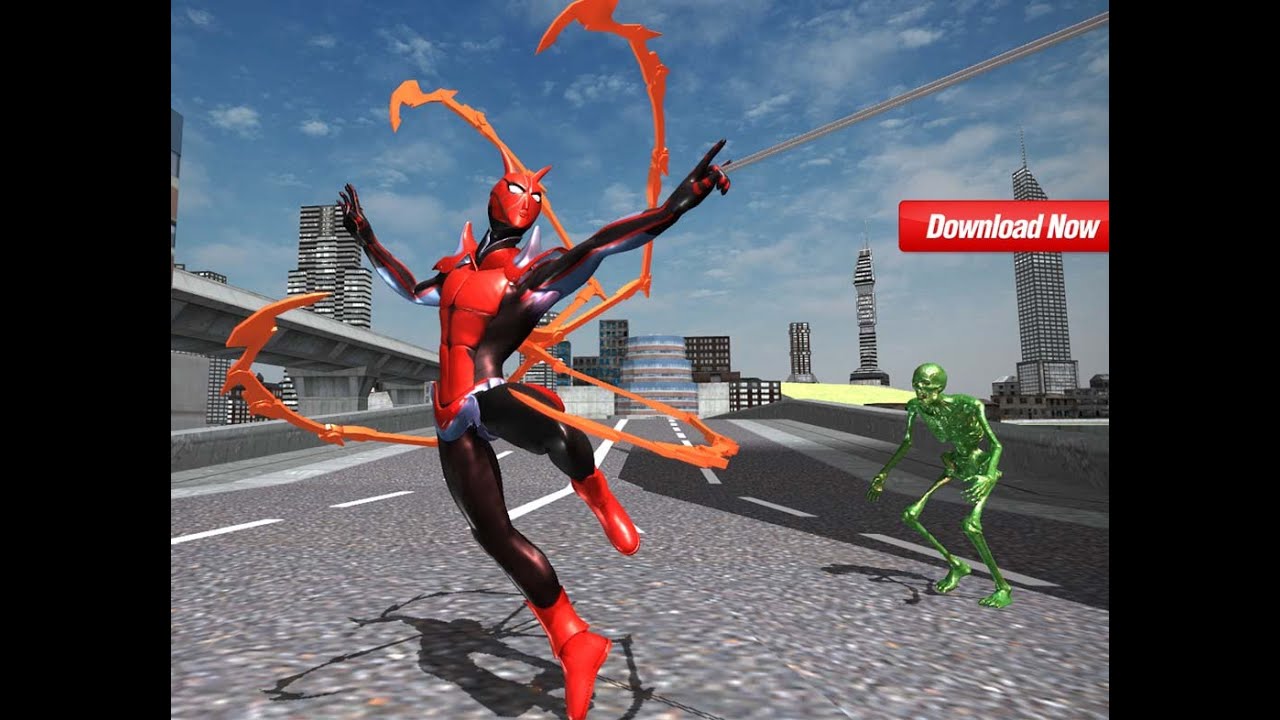 Flying Spider Hero Game