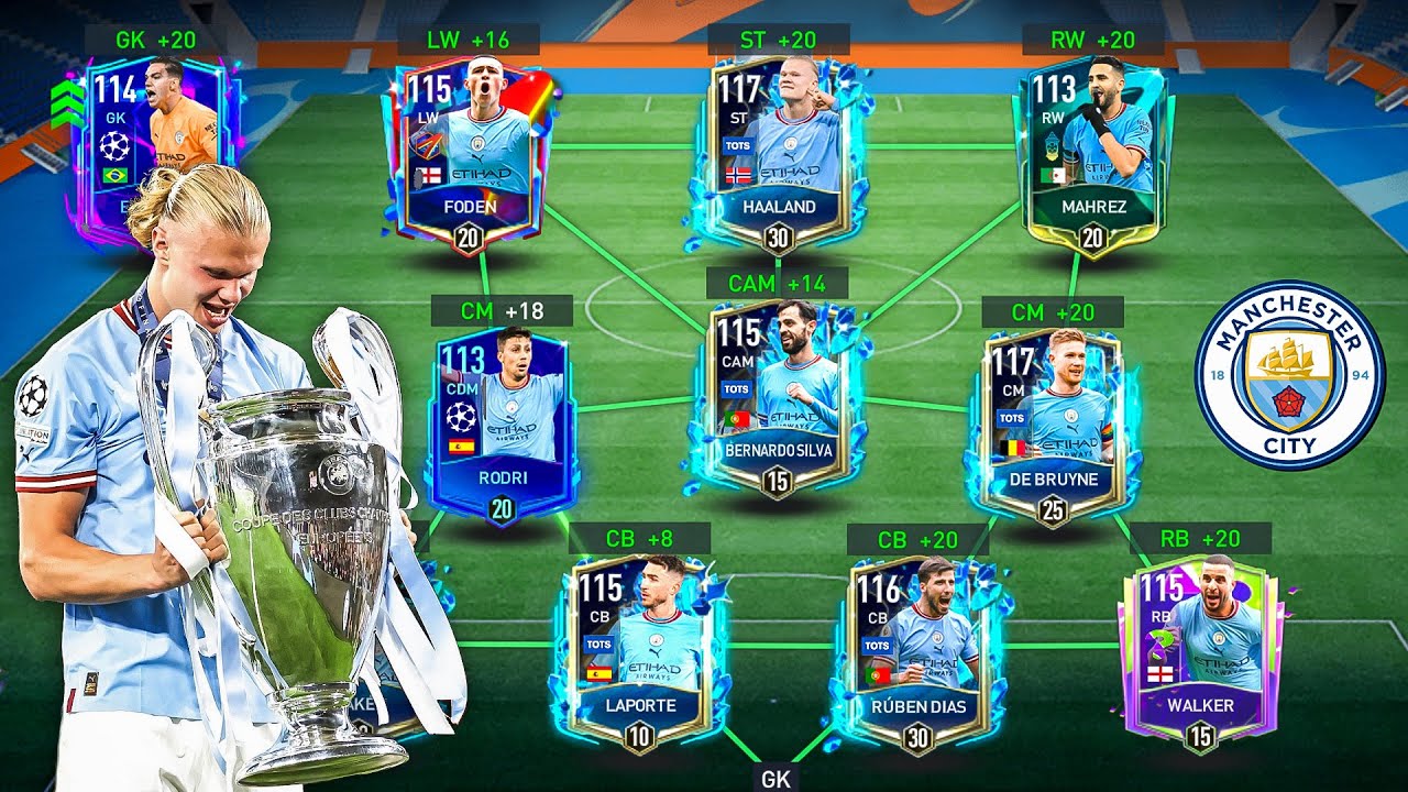 I Built The UCL Winning Manchester City Best Special Squad - FIFA Mobile 