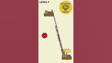 Rope Rescue - Level 09 | #shorts  #puzzle #games #youtubeshorts    #ropepuzzle   #roperescuegame