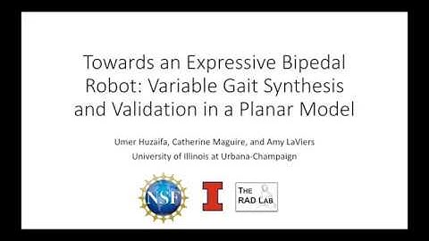 Toward an Expressive Bipedal Robot: Variable Gait Synthesis and Validation in a Planar Model