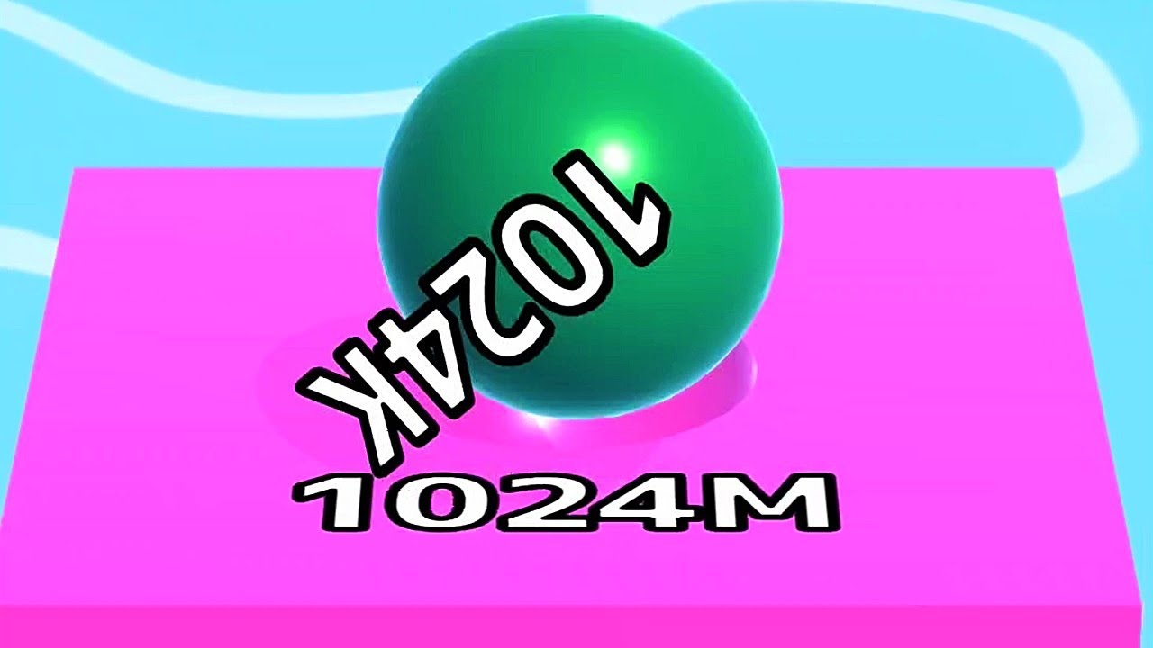 Ball Run Infinity Number Up To (128M, 256M, 512M, 1024M) ! All Levels ...