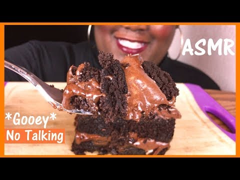 ASMR OOEY GOOEY Chocolate Cake🍫🍰 Relaxing Eating Sounds No Talking