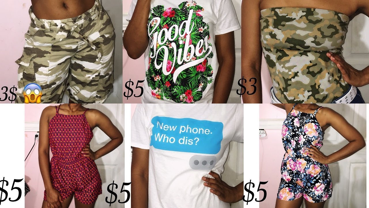 Five Below and Goodwill shopping| Clothing haul| kadreannashakay