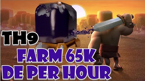 Farm 65K Dark Elixir per HOUR at TH9 - Best TH9 DE Farming Strategies in Clash of Clans