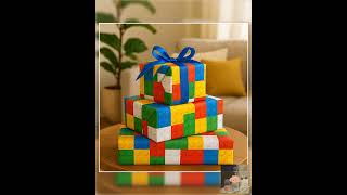 Building Block Wrapping Paper Custom Name Boys Girls Gift Wrap Builder Blocks Birthday Christmas ...