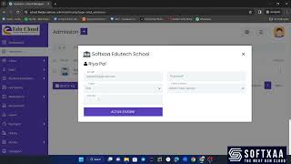 How to Approve Student Admission & Create Student Account on Softxaa Edu Cloud screenshot 2
