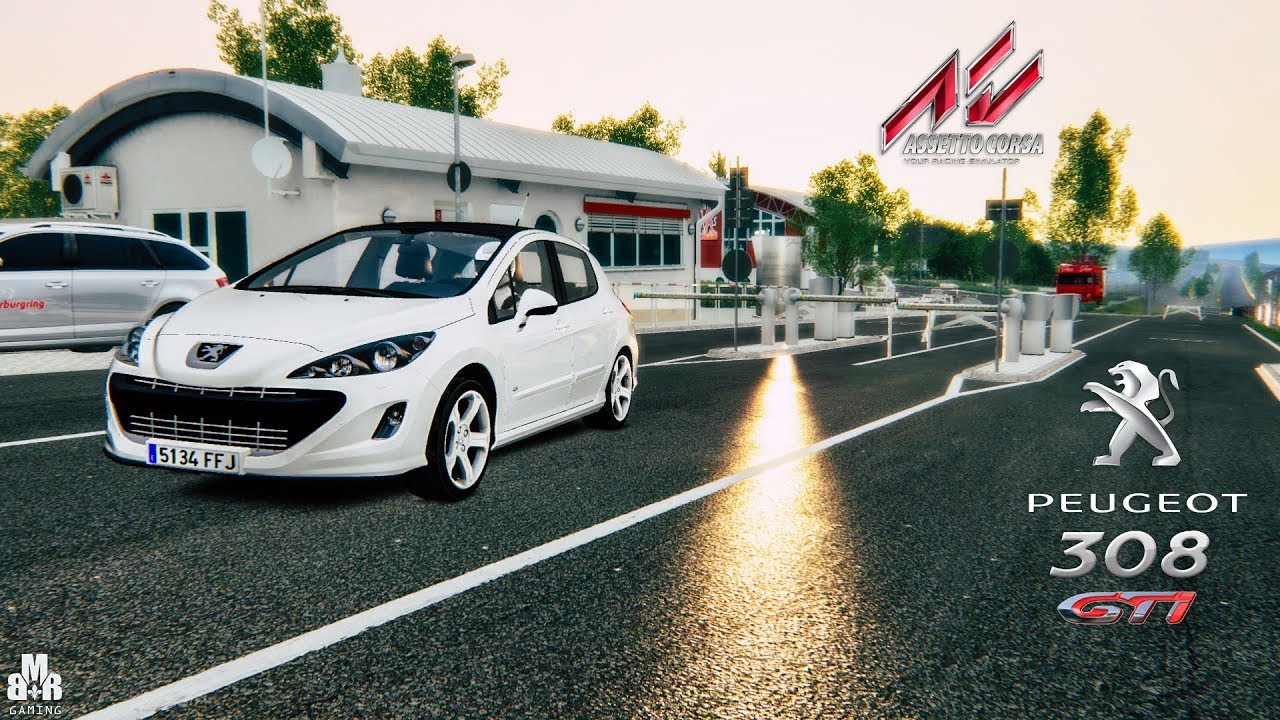 Peugeot 308 GTi at Nürburgring - Logitech G29 + Shifter || Assetto Corsa