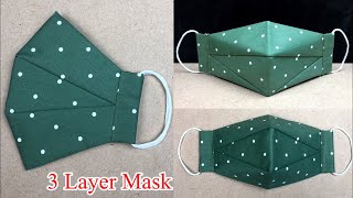 3 Layer Mask ✅✅ Easy 3D Face Mask . How to make 3D Face Mask sewing tutorial.