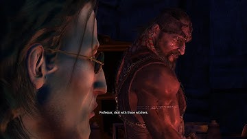 Geralt confronts the Professor and Azar Javed  - The Witcher 1