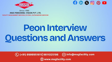 Peon Interview Questions & Answers