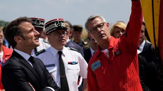 Dans le Gard, Macron prépare l'été après les grands incendies de l'an dernier