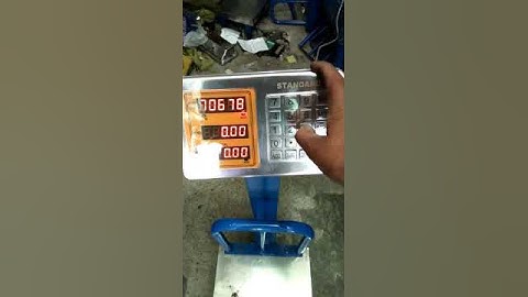 How to Calibrate Standard Weight Scale by Care International Scale