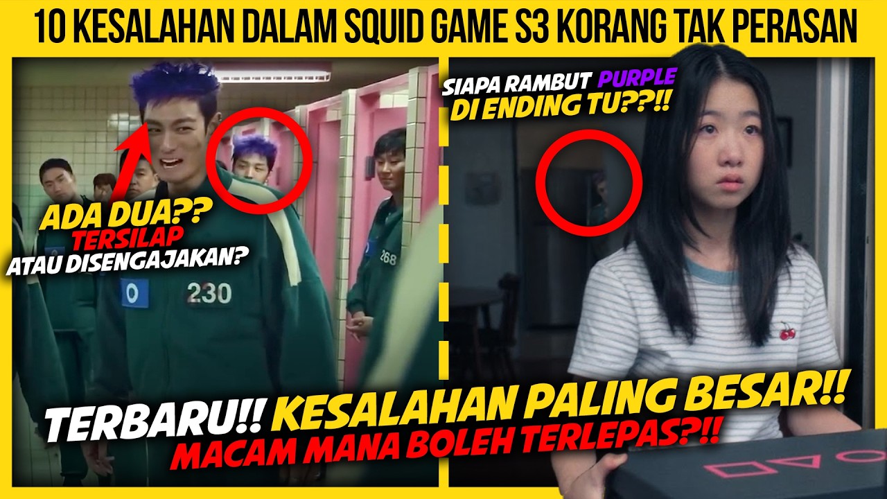 10 KESALAHAN DALAM SQUID GAME MUSIM 3 KORANG TAK PERASAN