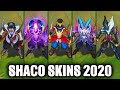 All Shaco Skins Spotlight 2020 (League of Legends)