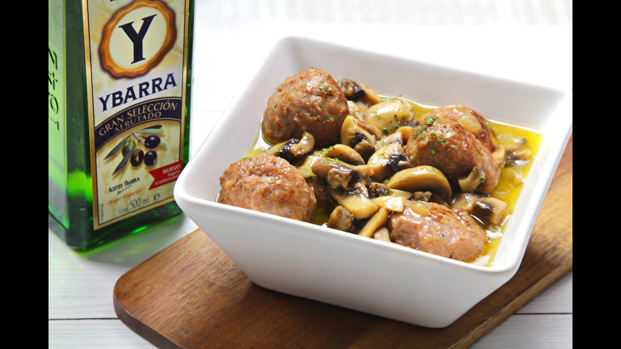Albóndigas en salsa de setas
