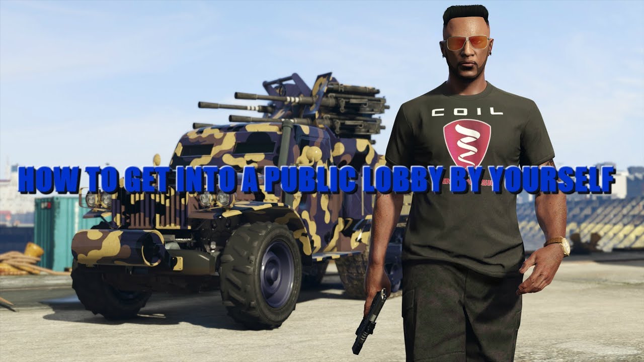 [GTA V] HOW TO GET INTO A PUBLIC LOBBY BY YOURSELF YouTube