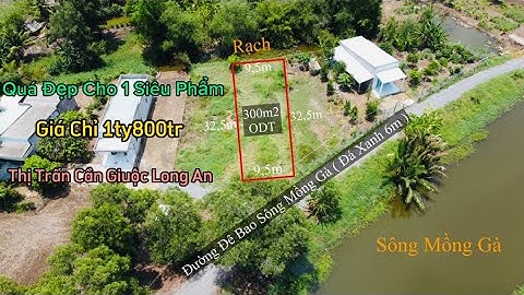 Đất Cần Giuộc / Bán Siêu Phẩm 300m2 Đất Full Thổ Cử View Sông Mồng Gà Mặt Tiền Đường Đê Bao Sông
