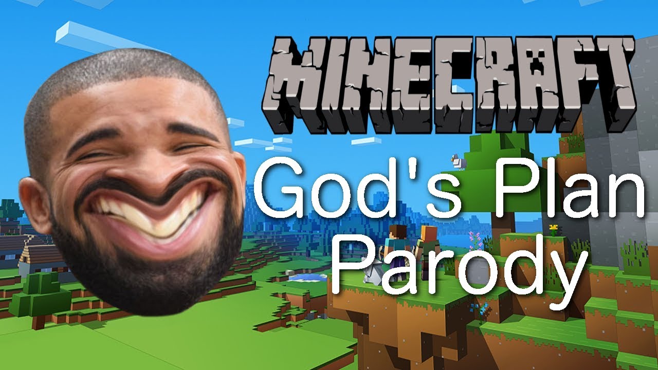 Drake Gods Plan Minecraft Parody Youtube - roblox id drake god pan