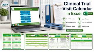 Clinical Trial Visit Calendar in Excel