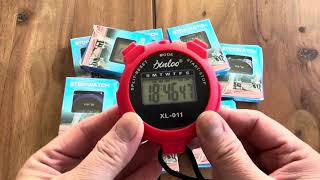 12 pack Multi function Electronic Digital Sport Stopwatch Timer