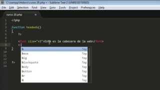 PHP tutorial 20. Function y include