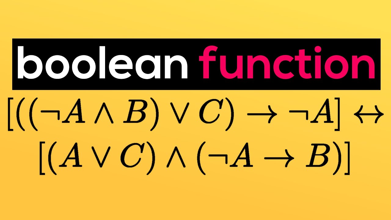 Boolean functions