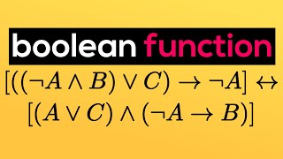 Finding the Boolean Function for a Large Logical Statement