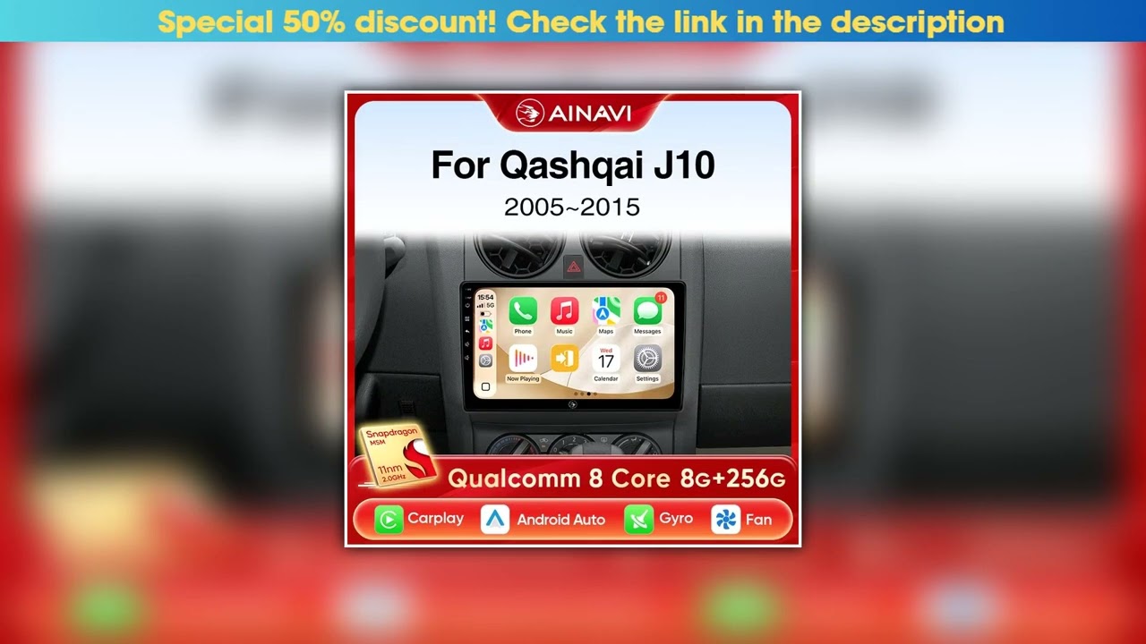 Best Seller Ainavi Car Radio For Nissan Qashqai J10 2005 2006 2008 2010 2012 2014 2015 Wireless And